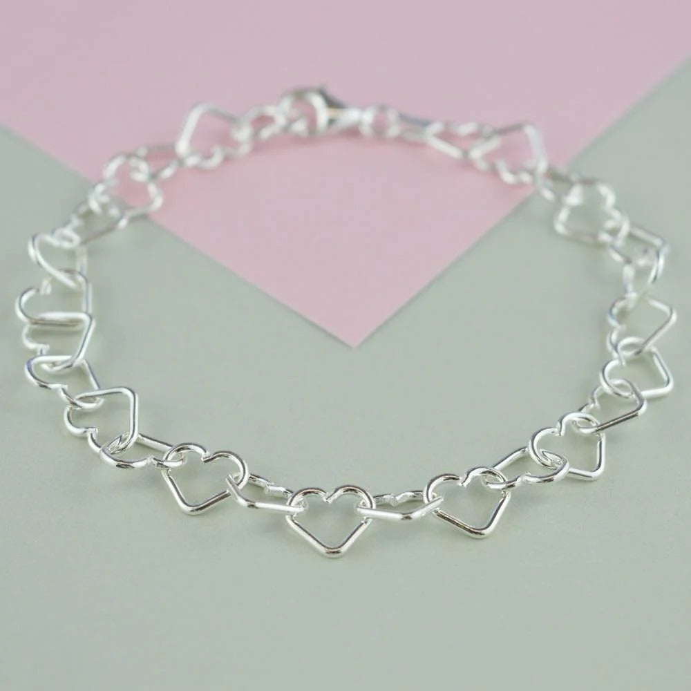 Children's Silver Heart Bracelet
