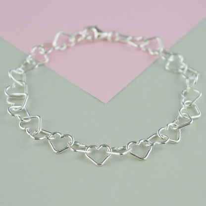 Children's Silver Heart Bracelet