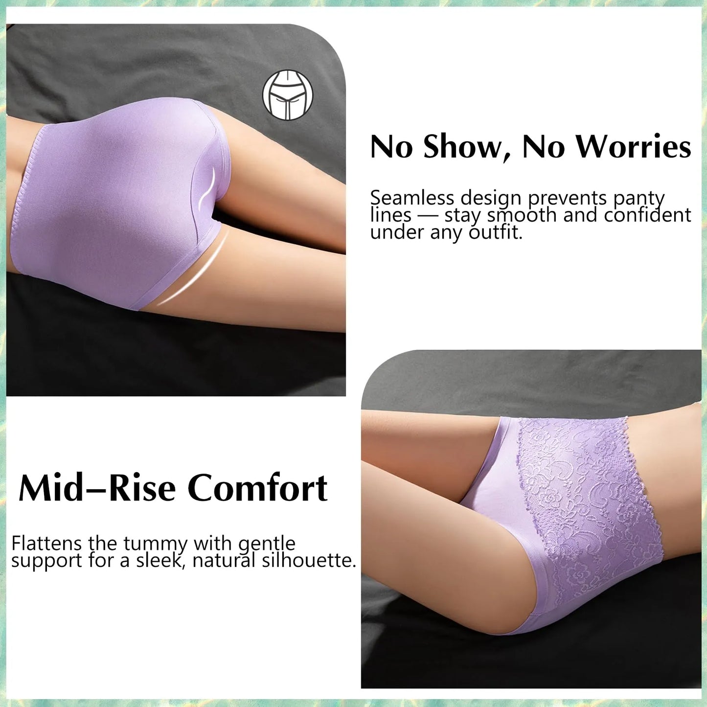 KUNAUO Leak Proof Underwear, Women's Washable Leakproof Underwear