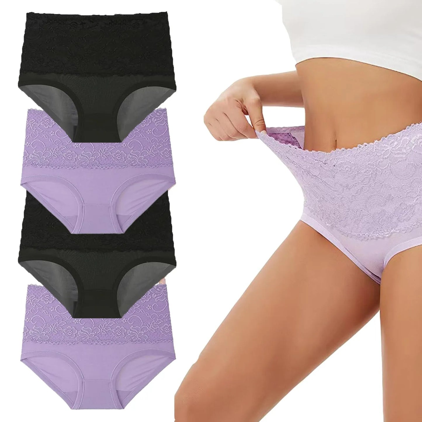 KUNAUO Leak Proof Underwear, Women's Washable Leakproof Underwear