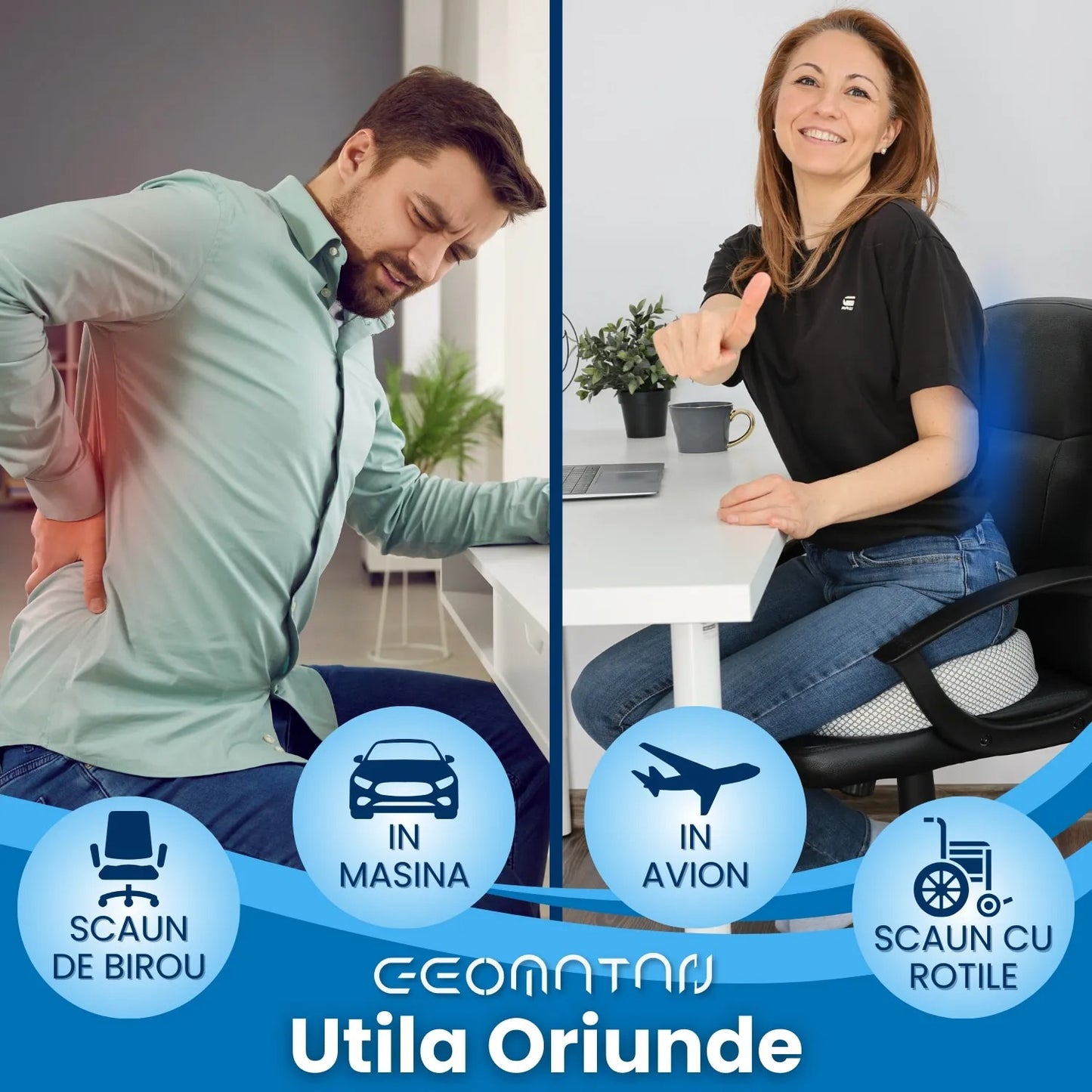 Kunauo™ Orthopedic Seat Cushion