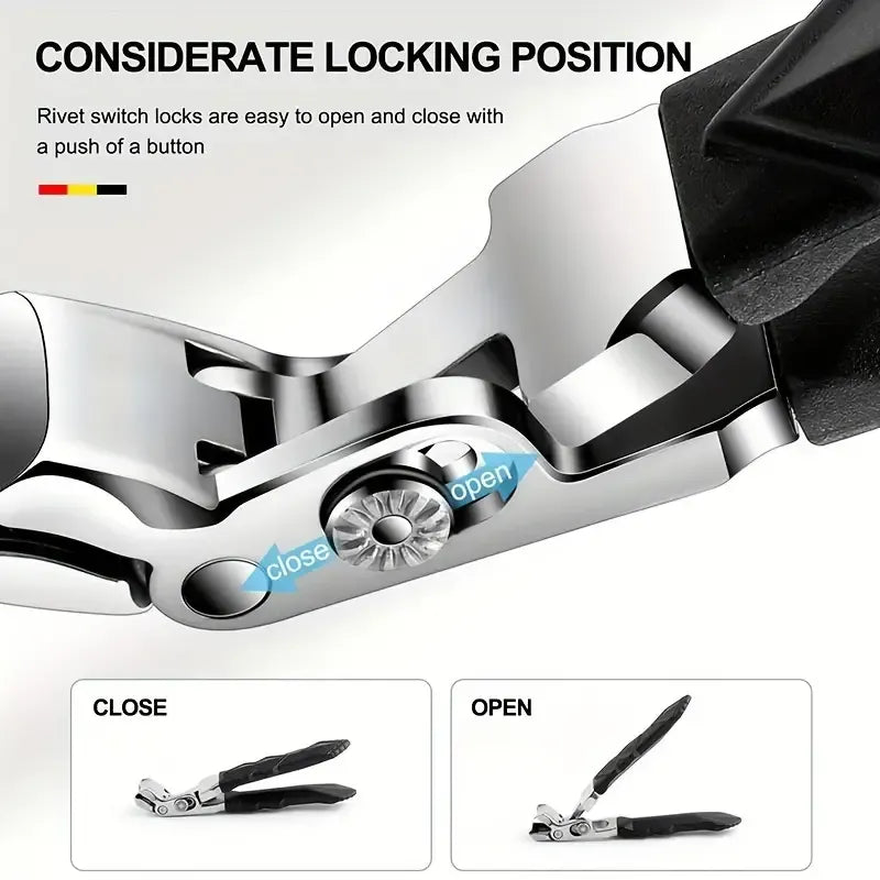 Sharp Curved Blades Nail Clipper with Long Handle