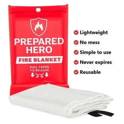 Prepared Hero Fire Blanket - Emergency Fire Blanket